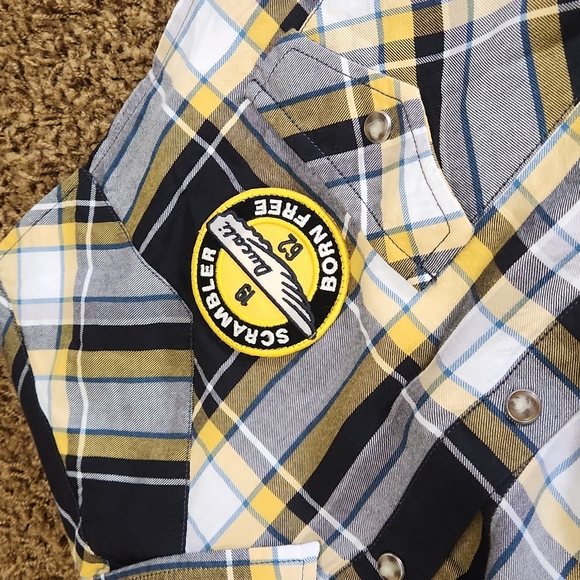 Scrambler Ducati | Sleeveless Button-Down Shirt | Men's X-Large fits smaller - Picture 3 of 3